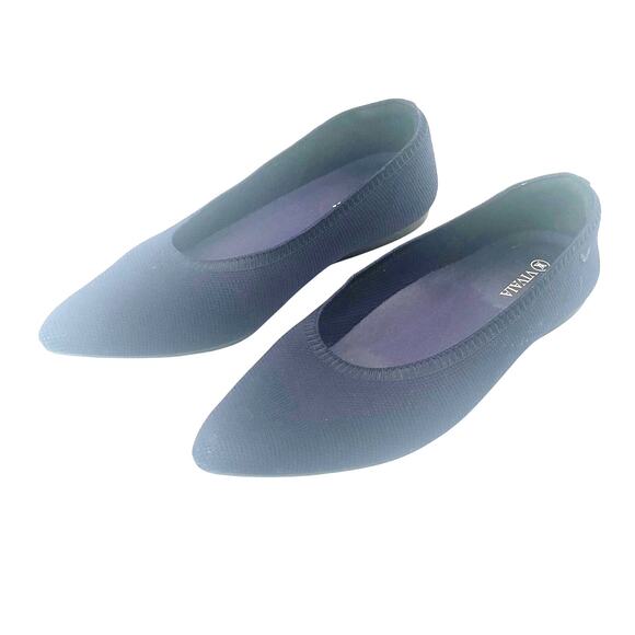 VIVAIA Aria 5° Navy Knit Pointed Toe Flats EU 43 Eco-Friendly Washable - Picture 9 of 16